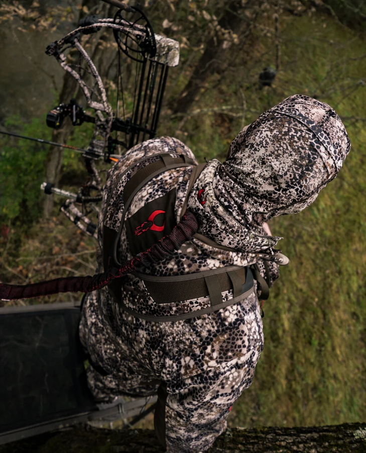 Hunter wearing weather-ready outerwear